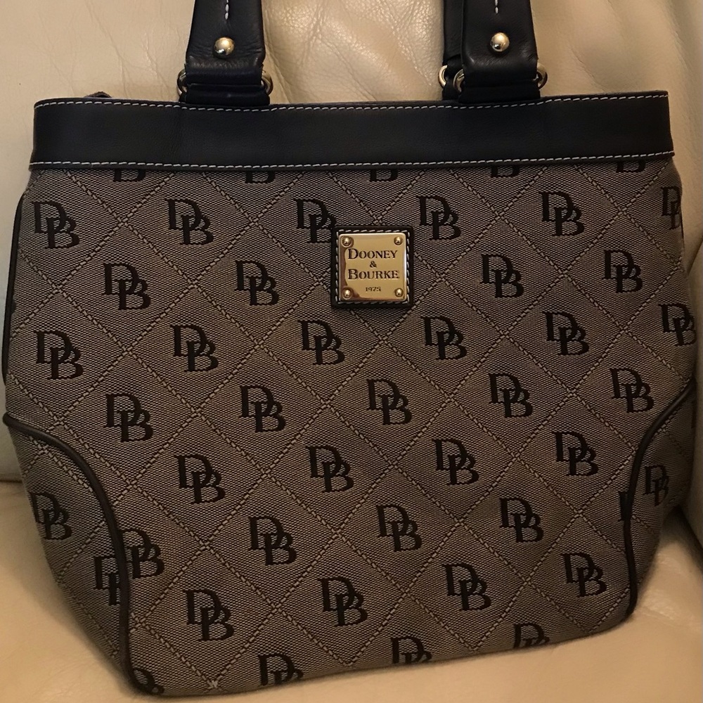 Dooney & Burke Classic Canvas Shoulder Bag.